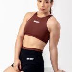 SHORT MARI BICOLOR - PRETO E CAFÉ