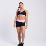 SHORT MARI BICOLOR - PRETO E ROSA CANDY